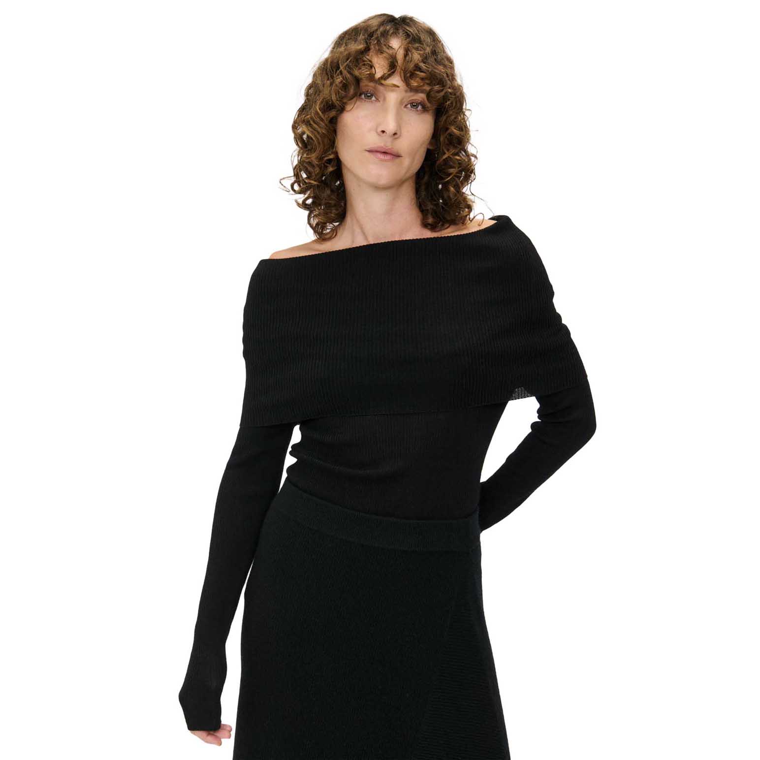 Veronika Maine Cowl Neck Merino Knit